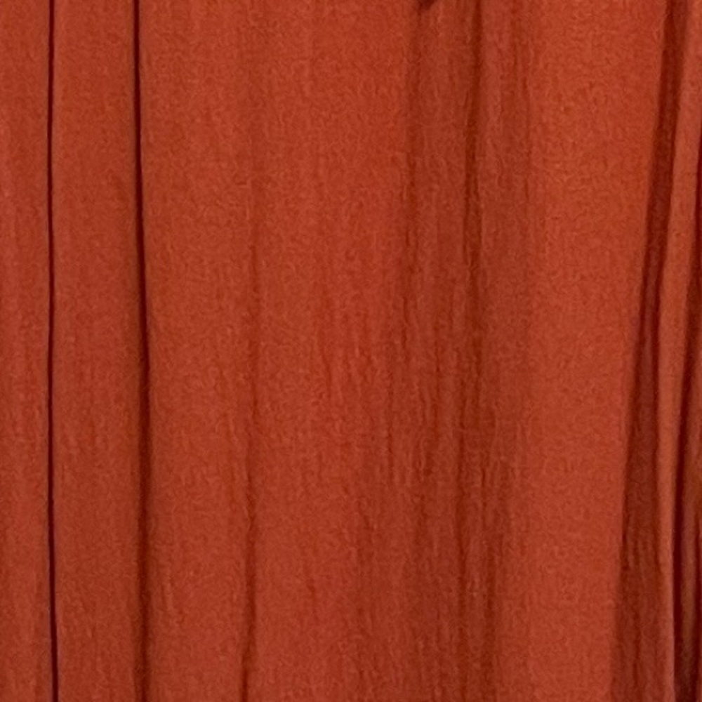 Elegant Long Sleeve Rust Dress